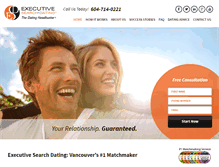 Tablet Screenshot of executivesearchdating.com
